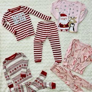 Toddler Girl Christmas PJ bundle